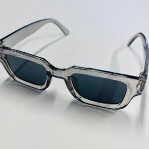 Y2k 2000s vintage style Clear Grey Sunglasses